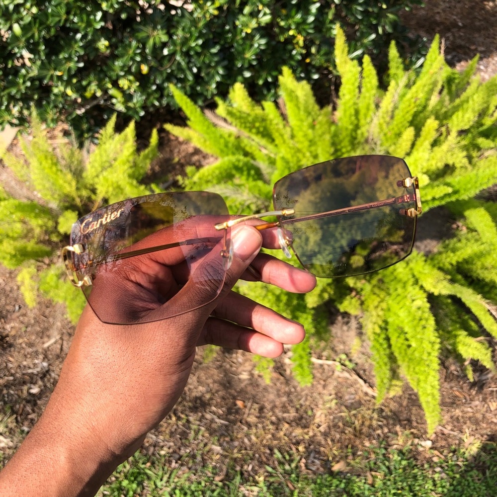 Authentic Cartier “Big C” Wire Sunglasses